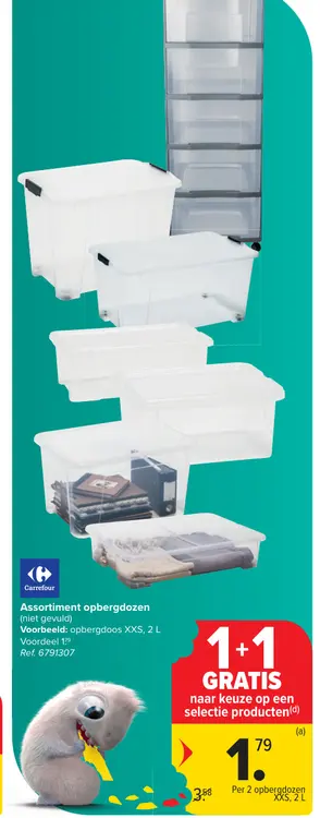 Promotie: Assortiment opbergdozen