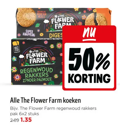 Aanbieding: The Flower Farm koeken