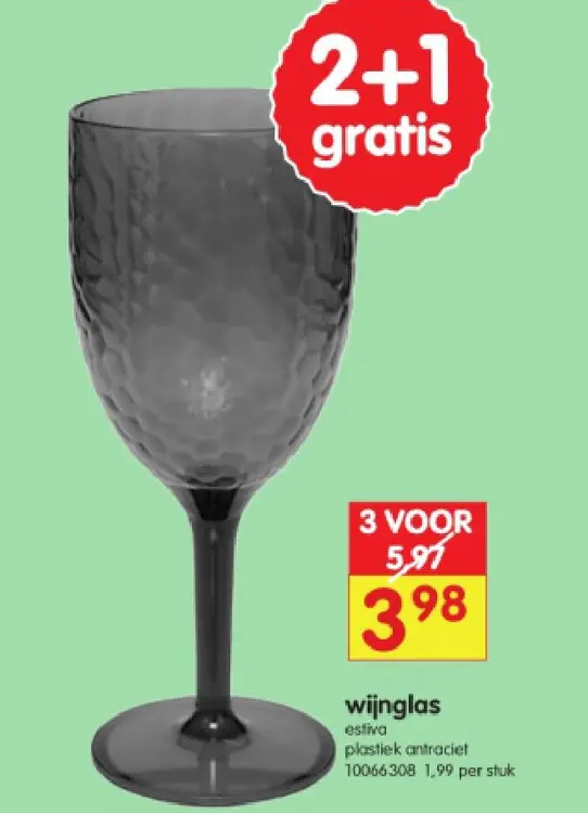 Promotie: wijnglas