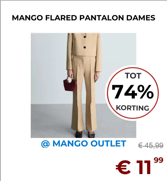 Aanbieding: Flared pantalon