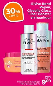 Aanbieding: Elvive Bond Repair, Glycolic Gloss, Fiber Booster en haarkuur