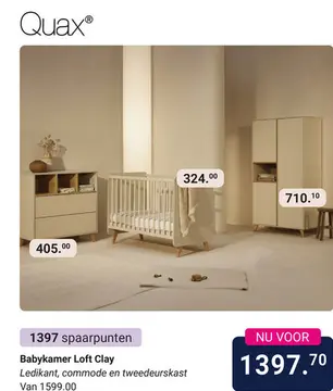 Aanbieding: Babykamer Quax Loft Clay