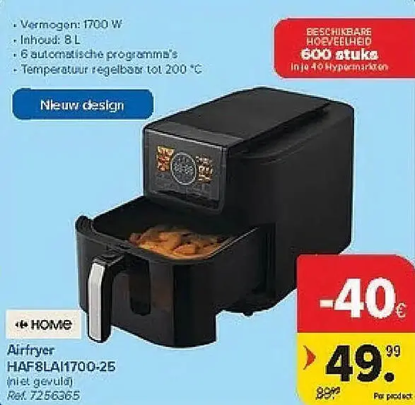 Promotie: Airfryer