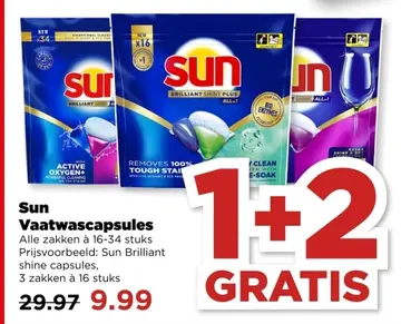 Aanbieding: Sun Vaatwascapsules
