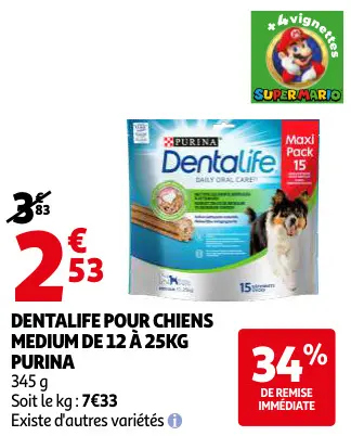 Promotie: Dentalife pour chiens medium
