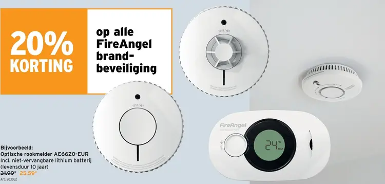Promotie: Optische rookmelder AE6620-EUR