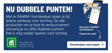 Aanbieding: GAMMA Voordeelpas