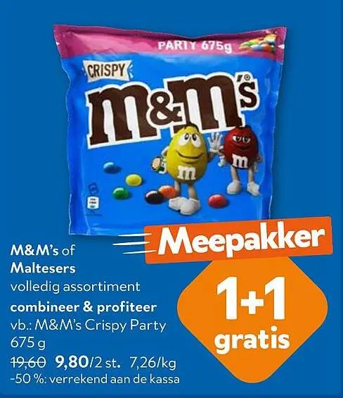 Promotie: M&M's of Maltesers volledig assortiment