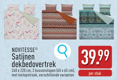 Promotie: Satijnen dekbedovertrek