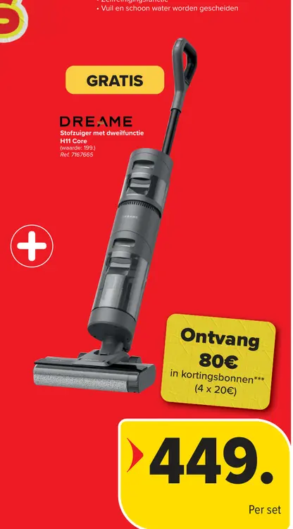 Promotie: Stofzuiger met dweilfunctie H11 Core