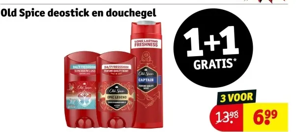 Aanbieding: Old Spice deostick en douchegel