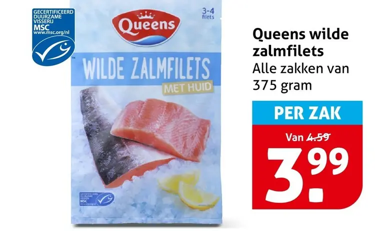 Aanbieding: Queens wilde zalmfilets