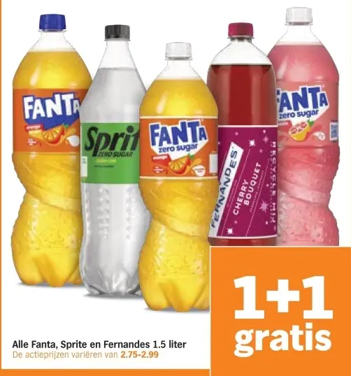 Aanbieding: Fanta, Sprite en Fernandes
