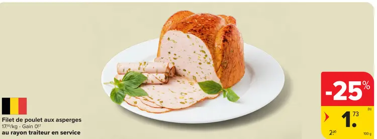 Offre: Filet de poulet aux asperges