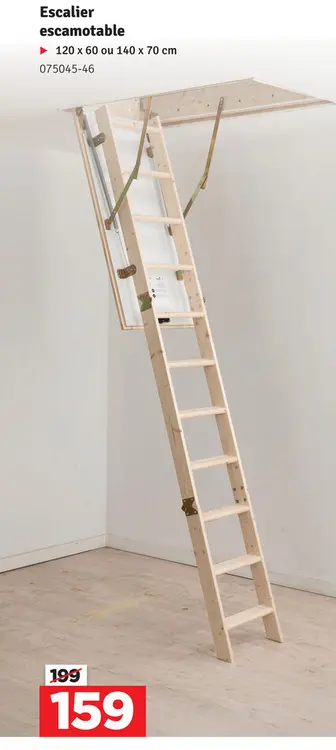 Offre: Escalier escamotable