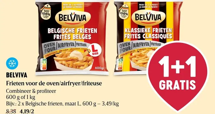 Promotie: Frieten voor de oven/airfryer/friteuse