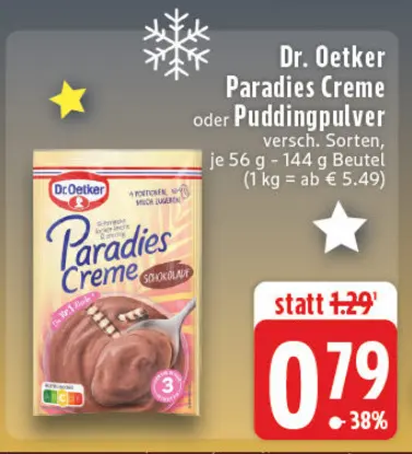 Aanbieding: Paradies Creme oder Puddingpulver