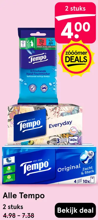 Aanbieding: Alle Tempo