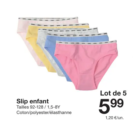 Offre: Slip enfant