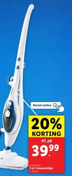 Aanbieding: 2-in-1 stoomreiniger