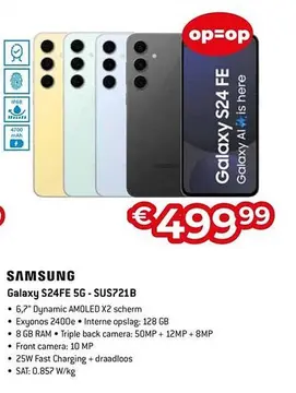 Aanbieding: Galaxy S24FE 5G - SUS721B