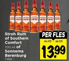 Aanbieding: Stroh Rum of Southern Comfort of Sonnema Berenburg