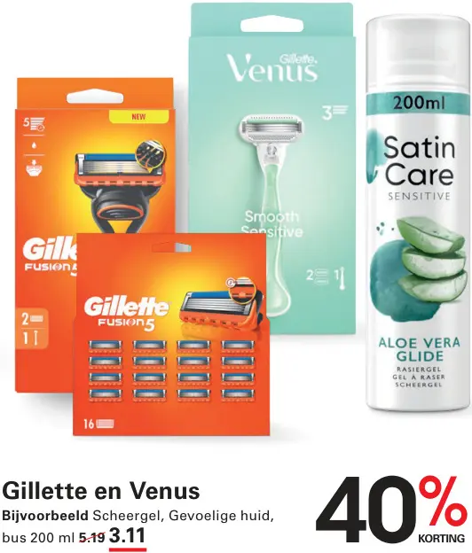 Aanbieding: Scheergel of Scheermesjes