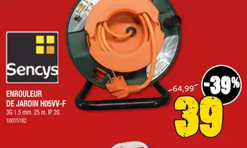 Aanbieding: Enrouleur de jardin h05vv-f