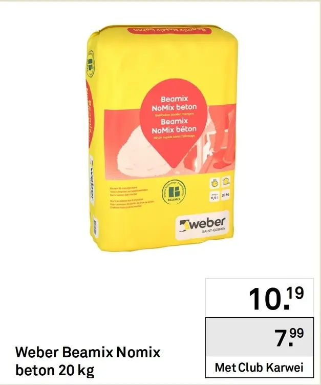Aanbieding: Beamix Nomix beton