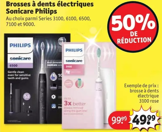 Offre: Brosses à dents électriques Sonicare Philips
