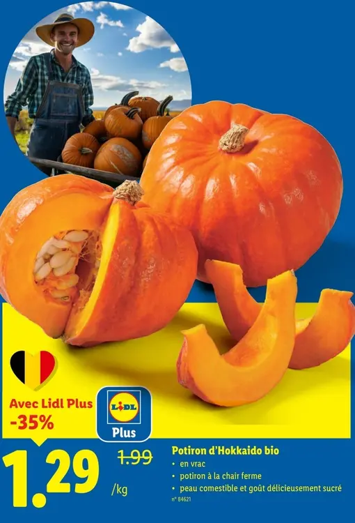 Offre: Potiron d'Hokkaido bio