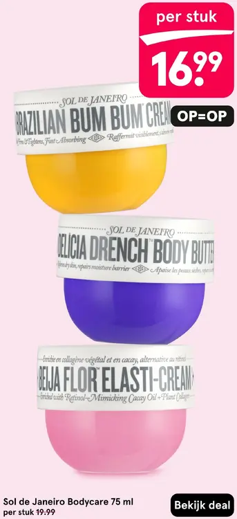 Aanbieding: Sol de Janeiro Bodycare 75 ml