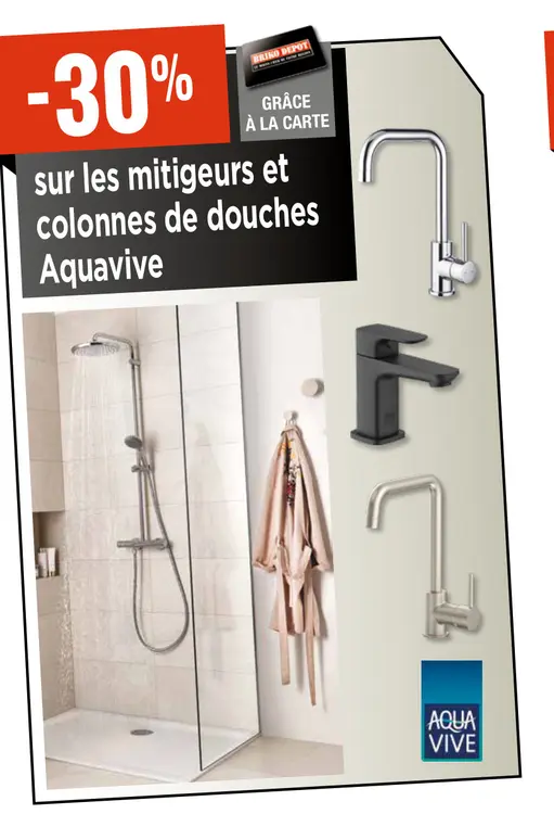 Promotie: Mitigeurs et colonnes de douches