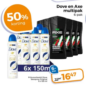 Aanbieding: Dove en Axe multipak