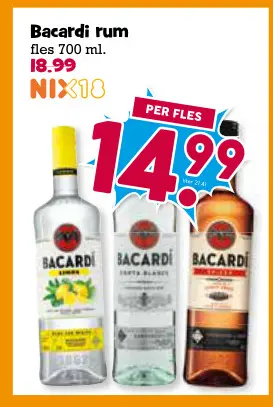 Aanbieding: Bacardi rum