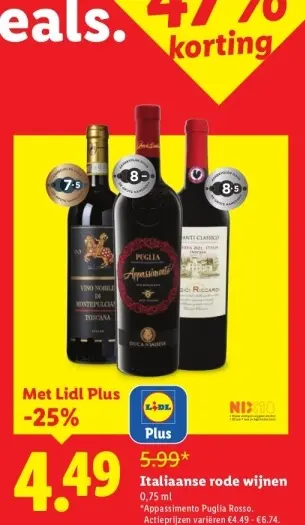 Aanbieding: Italiaanse rode wijnen