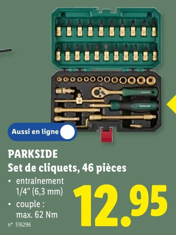 Offre: Set de cliquets