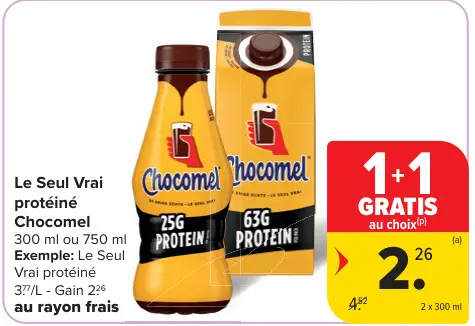 Offre: Le Seul Vrai protéiné Chocomel