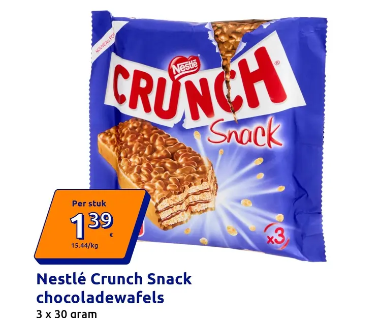 Aanbieding: Crunch Snack chocoladewafels