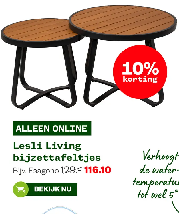 Aanbieding: bijzettafeltjes