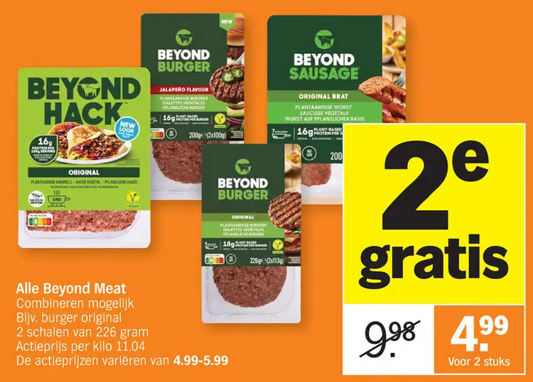 Promotie: Beyond Meat products