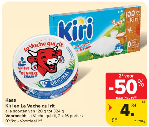 Promotie: Kaas Kiri en La Vache qui rit