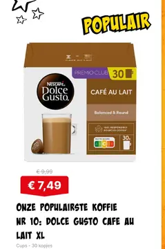 Aanbieding: Dolce Gusto Cafe Au Lait