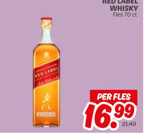 Aanbieding: RED LABEL WHISKY