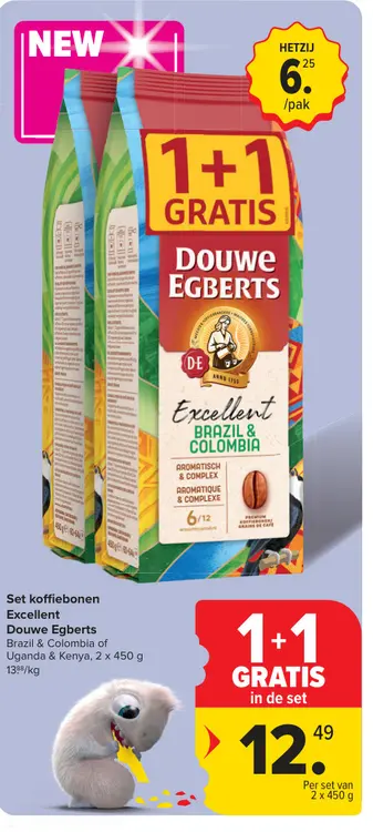 Promotie: Set koffiebonen Excellent