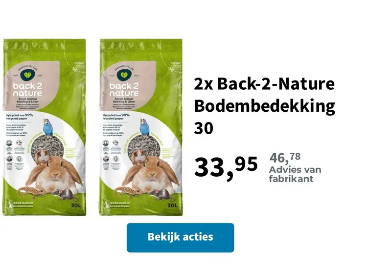Promotie: 2x Back-2-Nature Bodembedekking 30