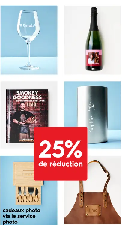 Offre: Cadeaux photo via le service photo
