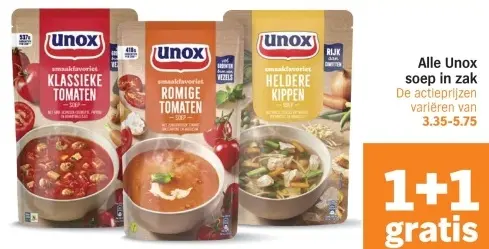 Aanbieding: Alle Unox soep in zak