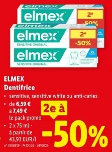 Offre: Dentifrice