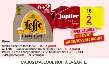 Offre: Bière